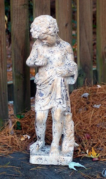 Spring Figure Boy Holding Bird Statue Winterthur American Country Estate